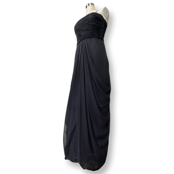 Saja Dresses & Skirts - [[ SAJA ]] Elegant, Layered Drape Black Silk Maxi Dress :: 8